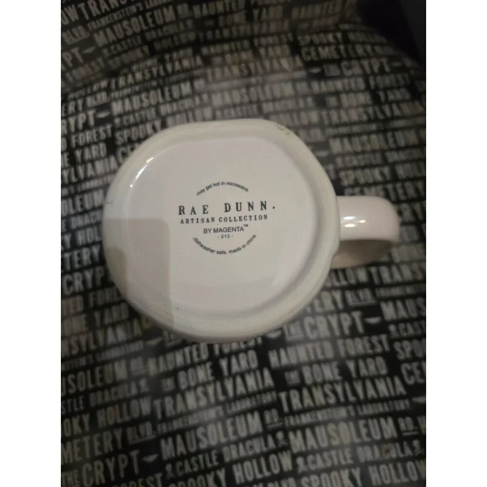 Rae Dunn Halloween Spooky Coffee Mug White